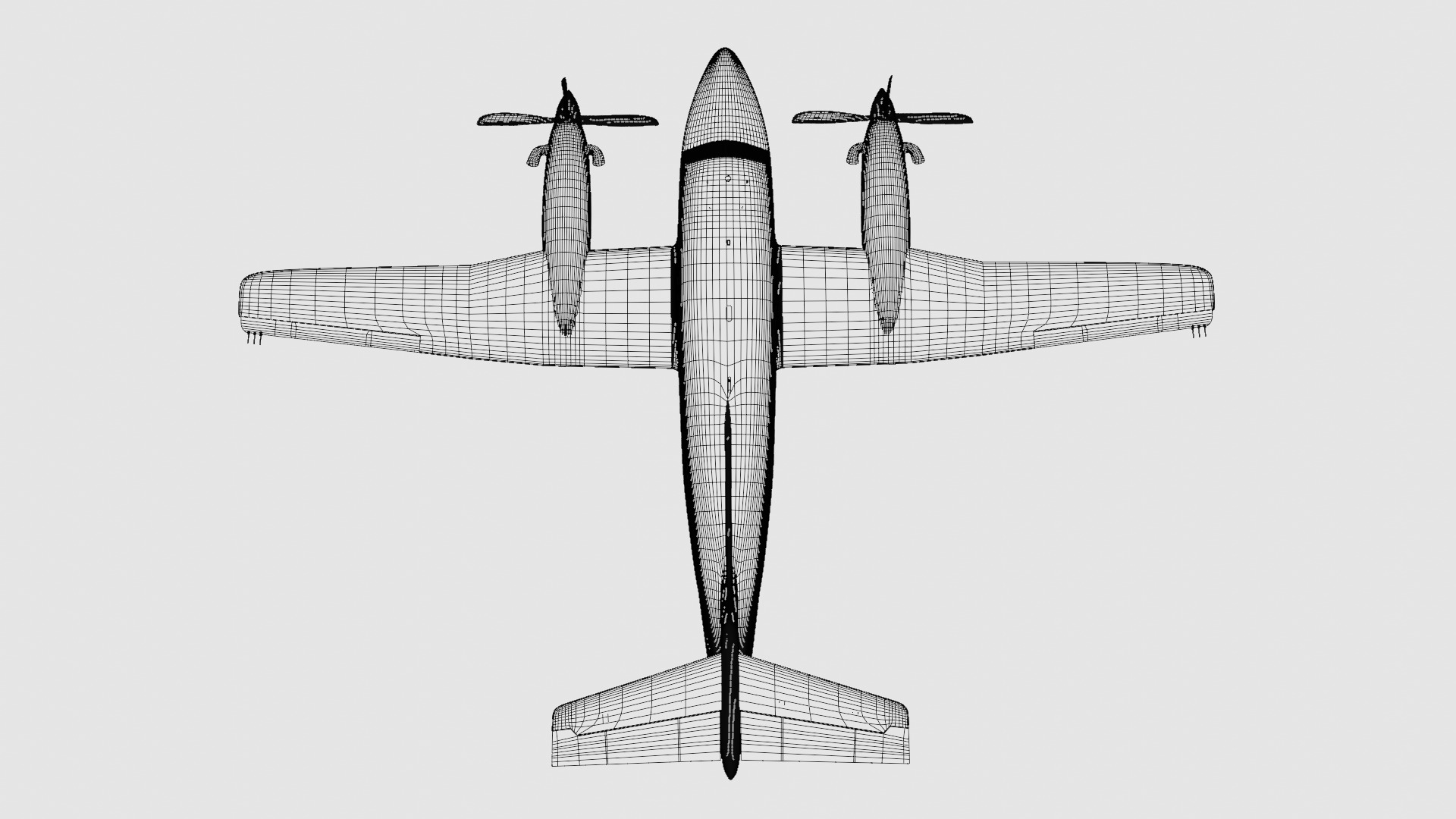 Beechcraft King Air Navy Edition 3D model_22