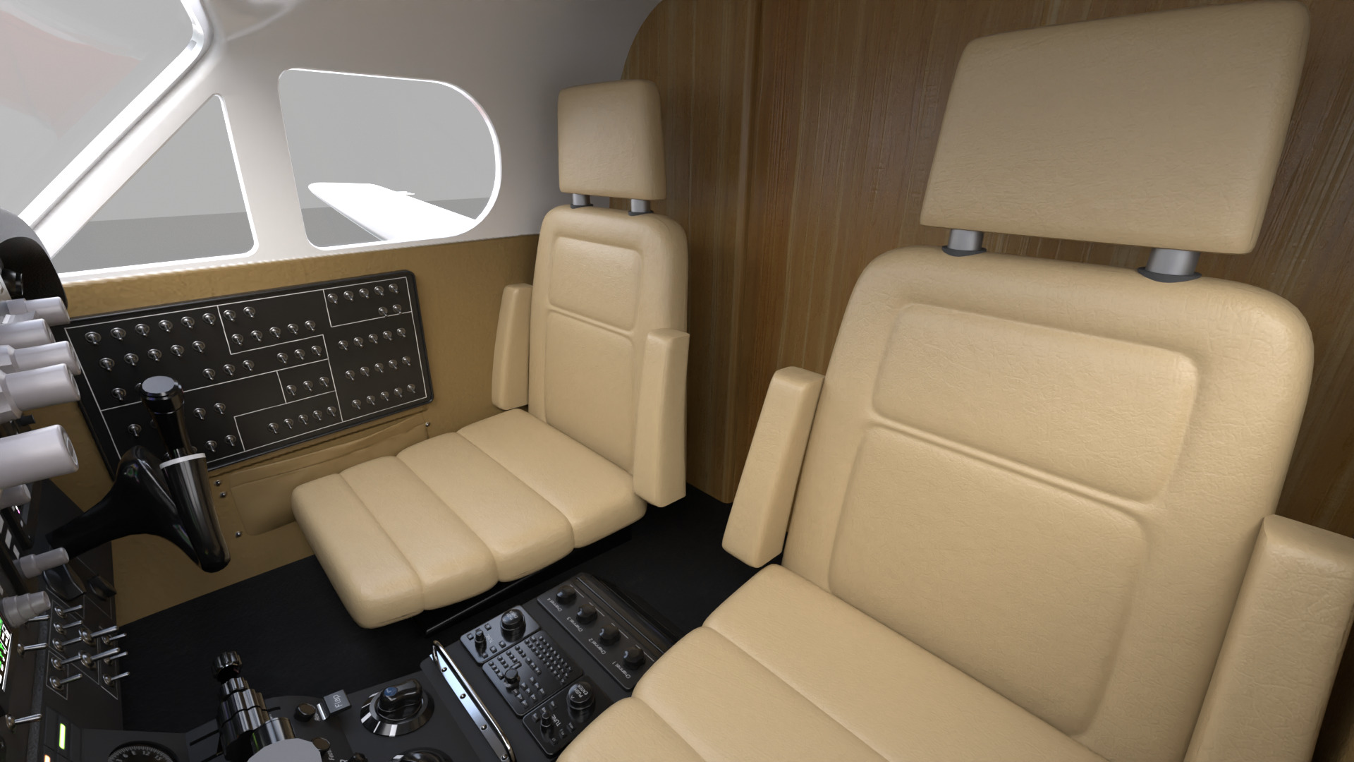 Beechcraft King Air Navy Edition 3D model_15