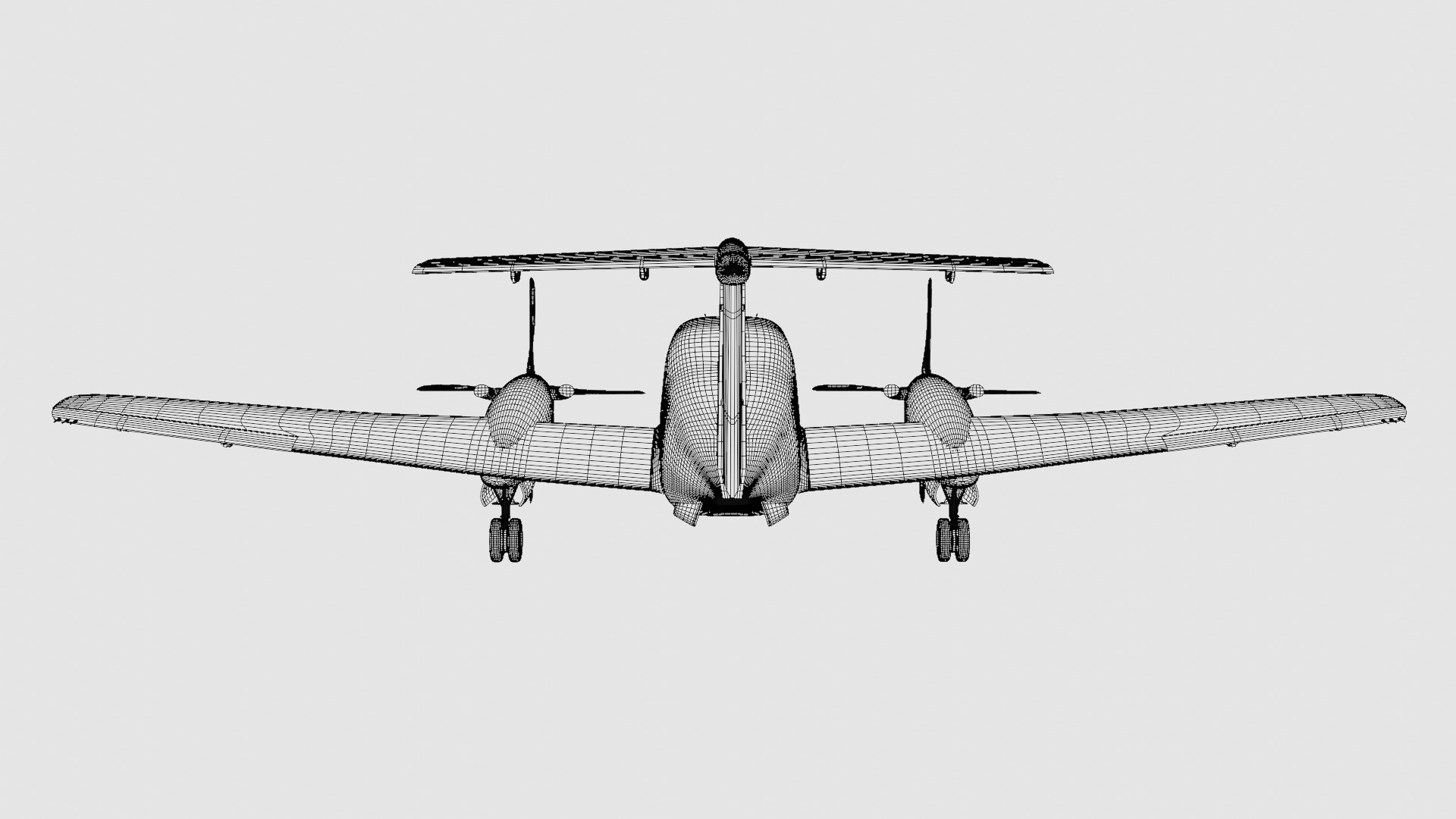Beechcraft King Air Navy Edition 3D model_30