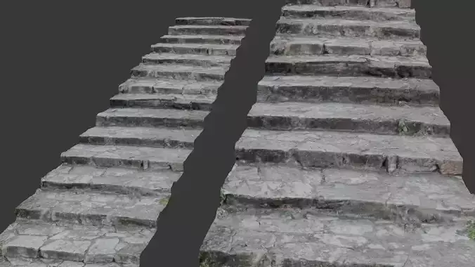 Ancient Stone Staircase  scan
