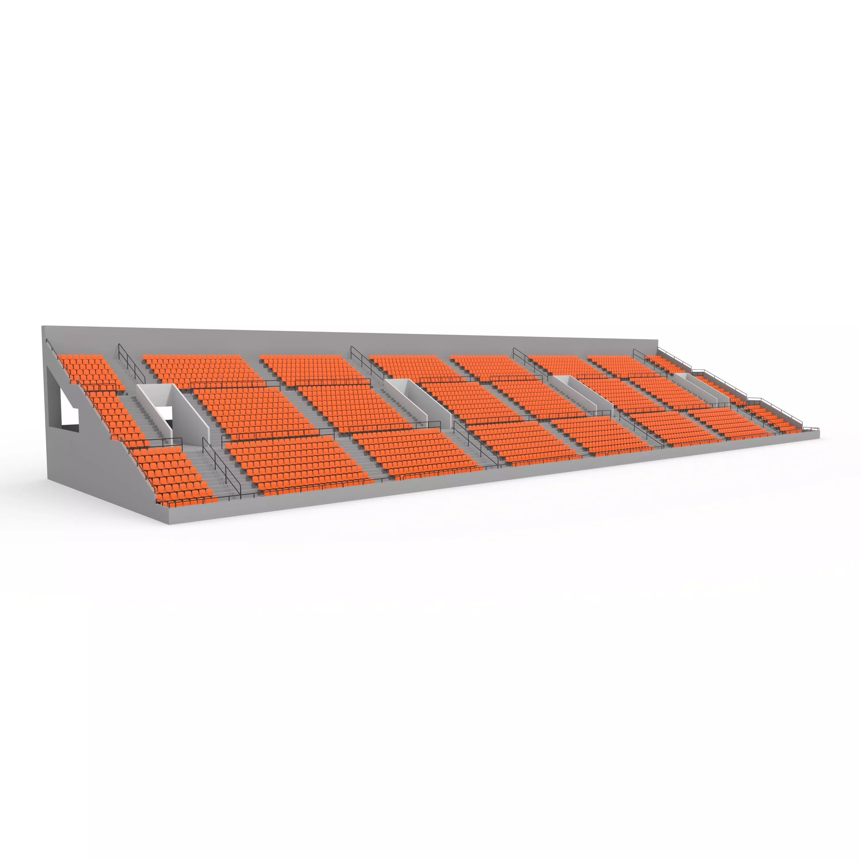 Stadium Tribune 02 3D model_0