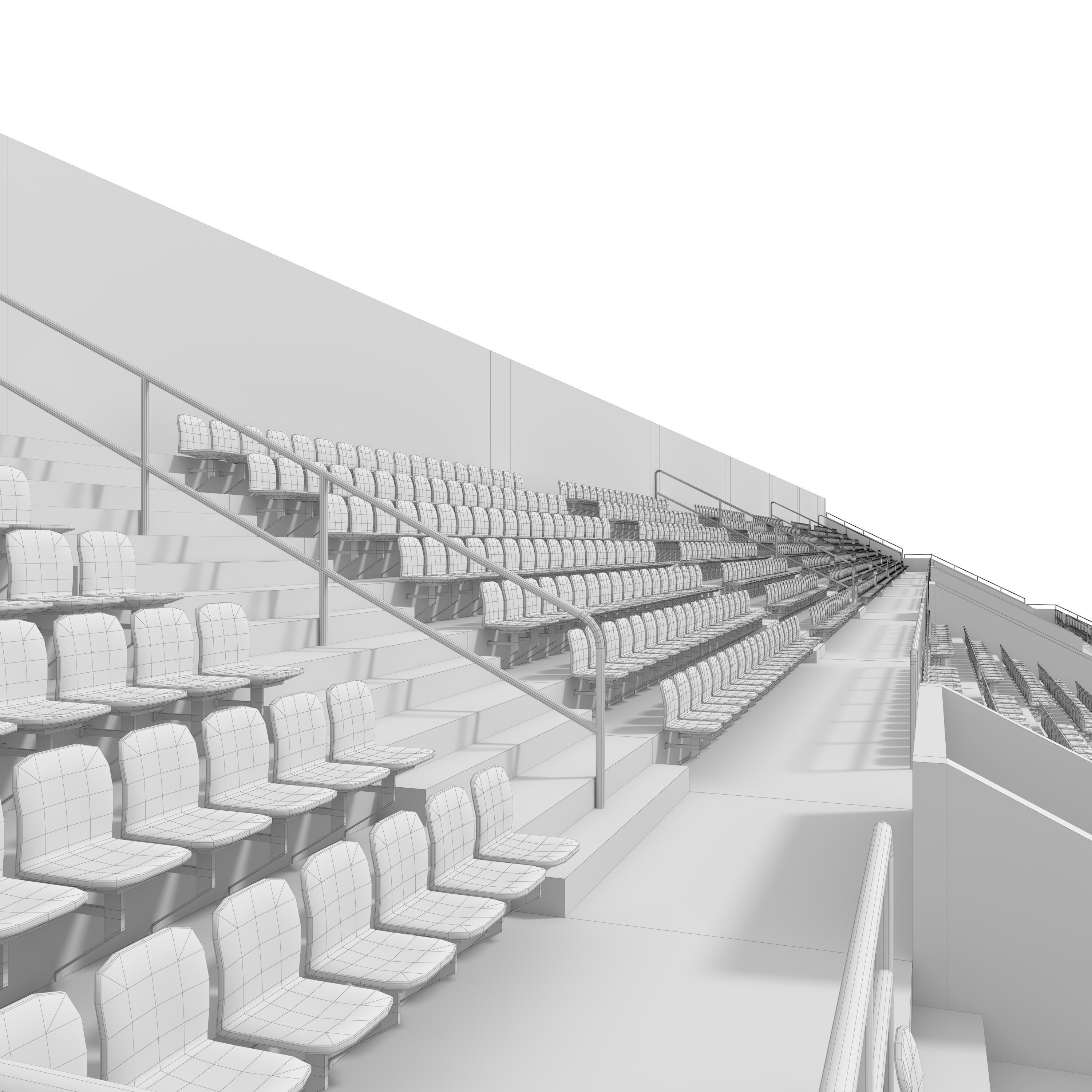 Stadium Tribune 02 3D model_25