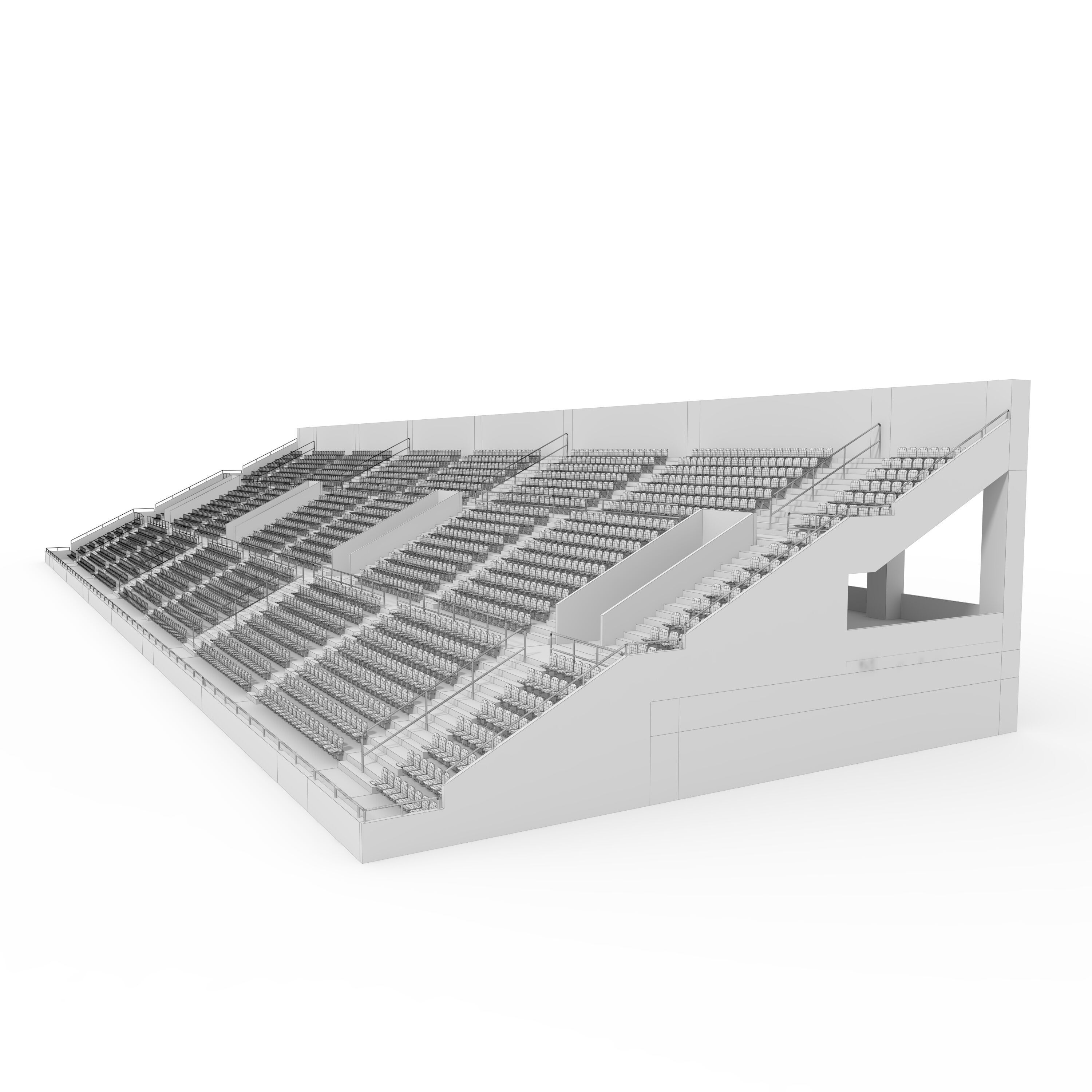 Stadium Tribune 02 3D model_5