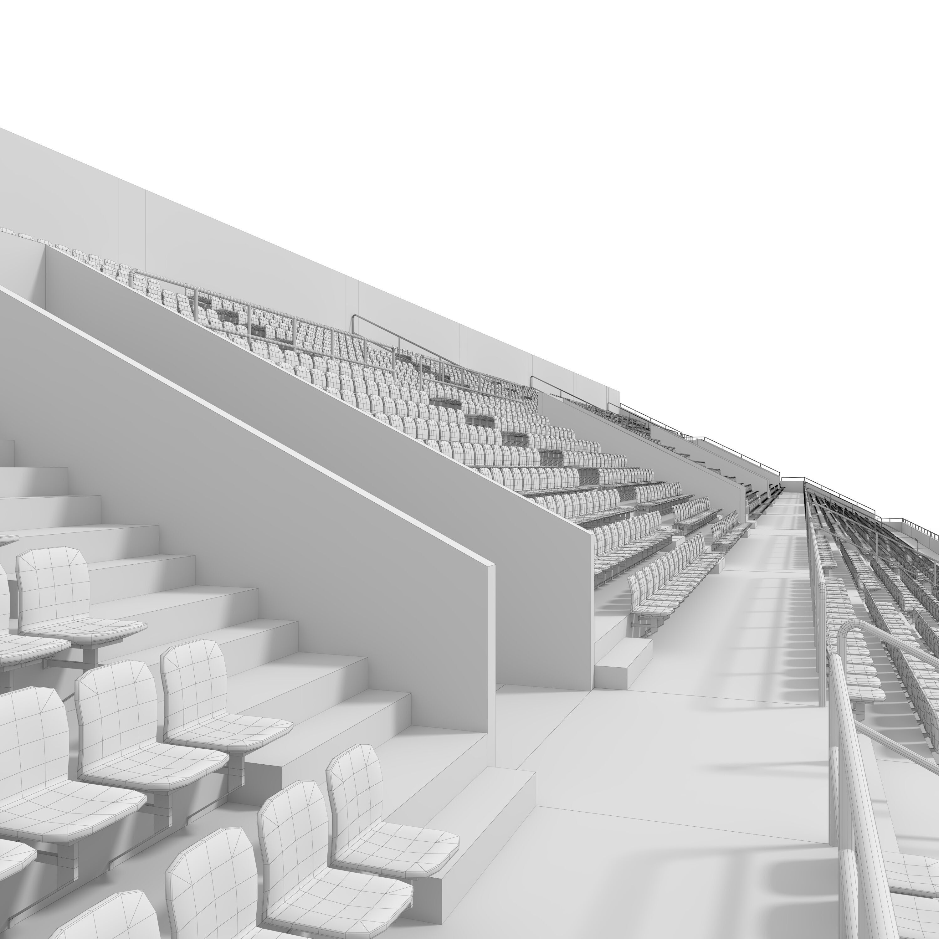 Stadium Tribune 02 3D model_23