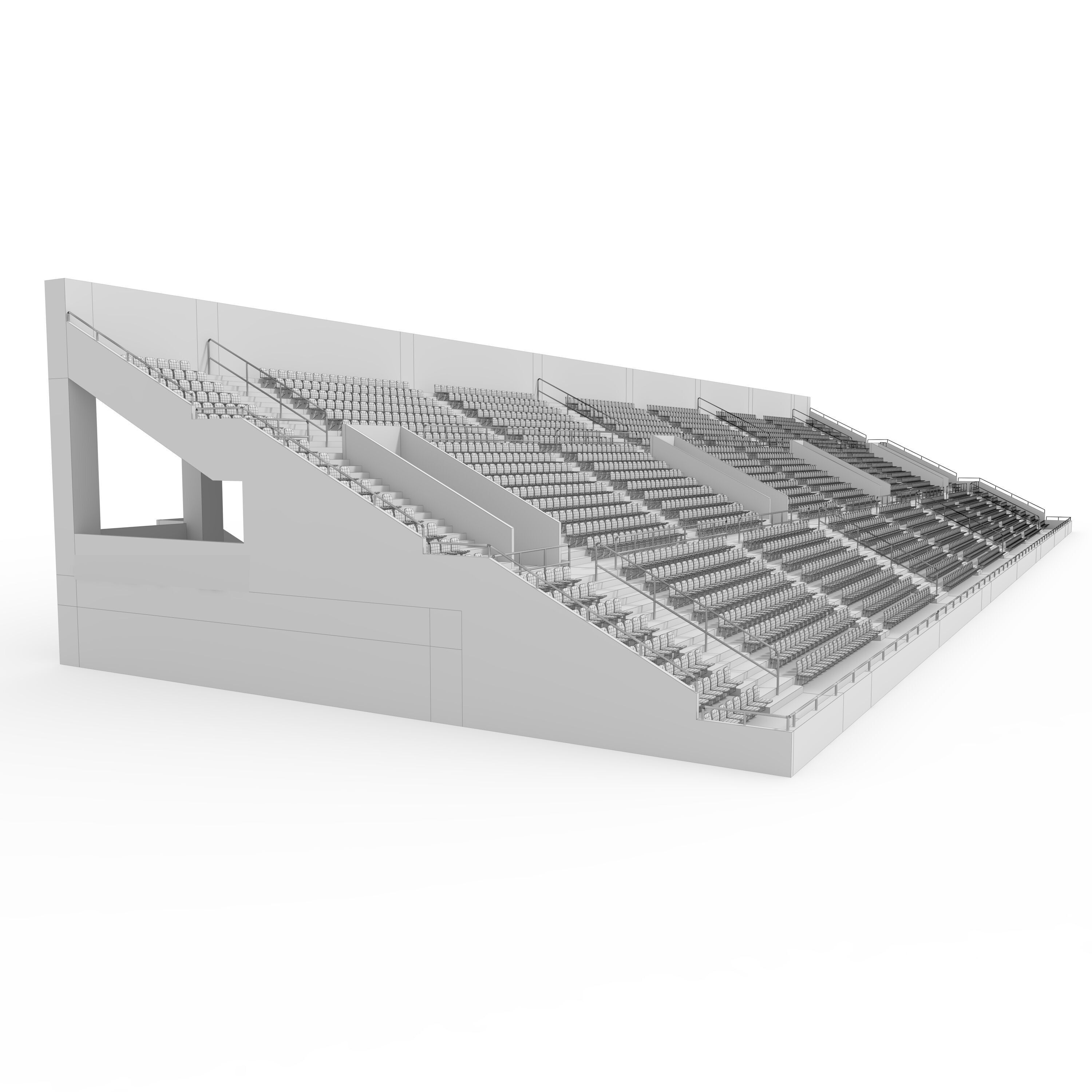 Stadium Tribune 02 3D model_13