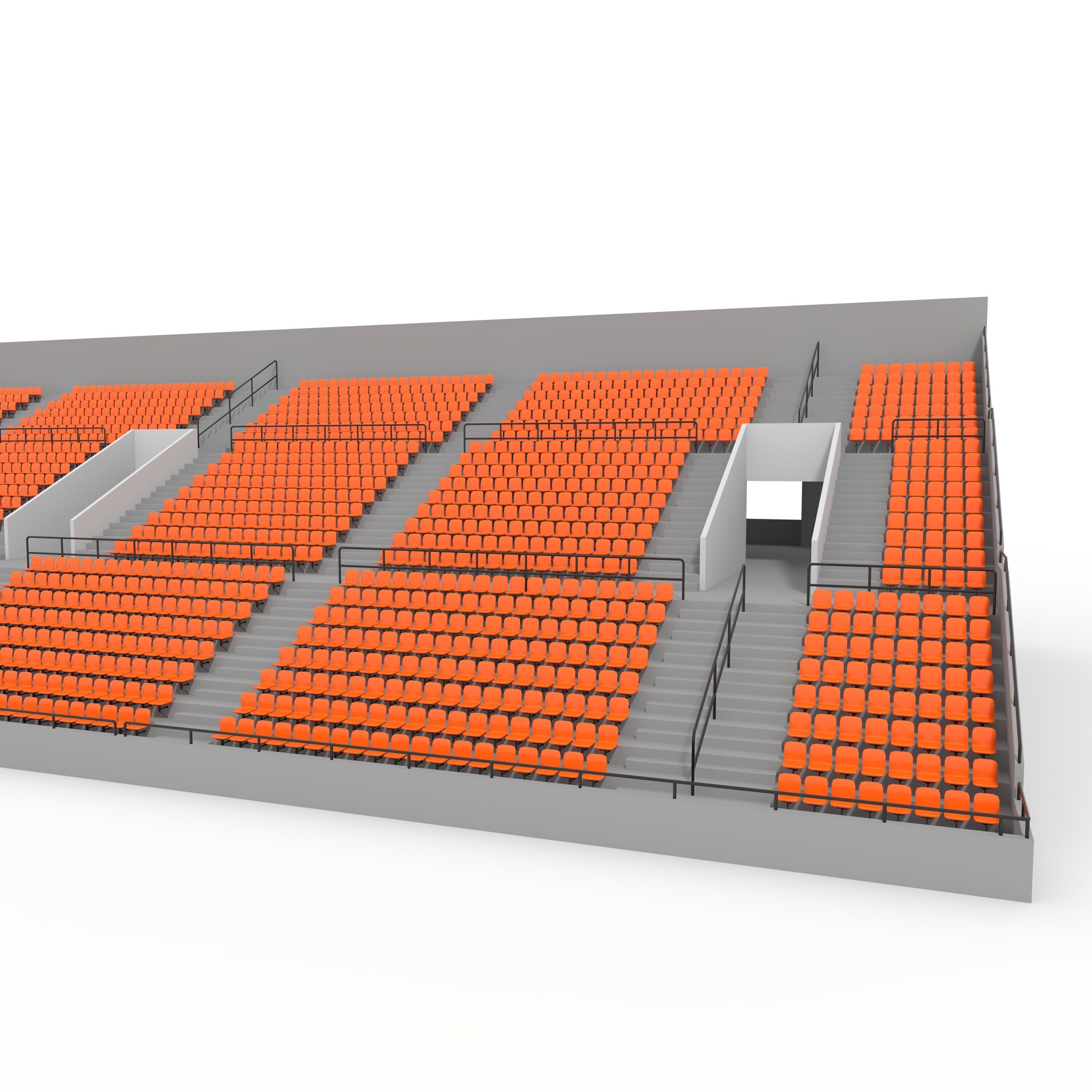 Stadium Tribune 02 3D model_16