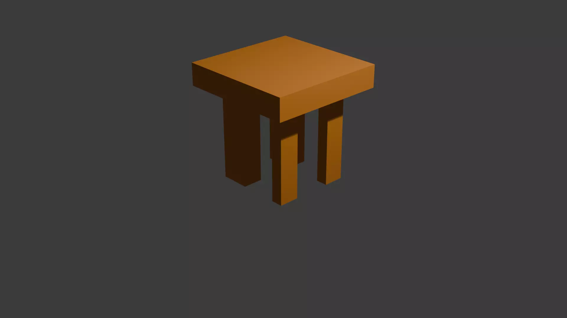 Low poly table Low-poly 3D model_0