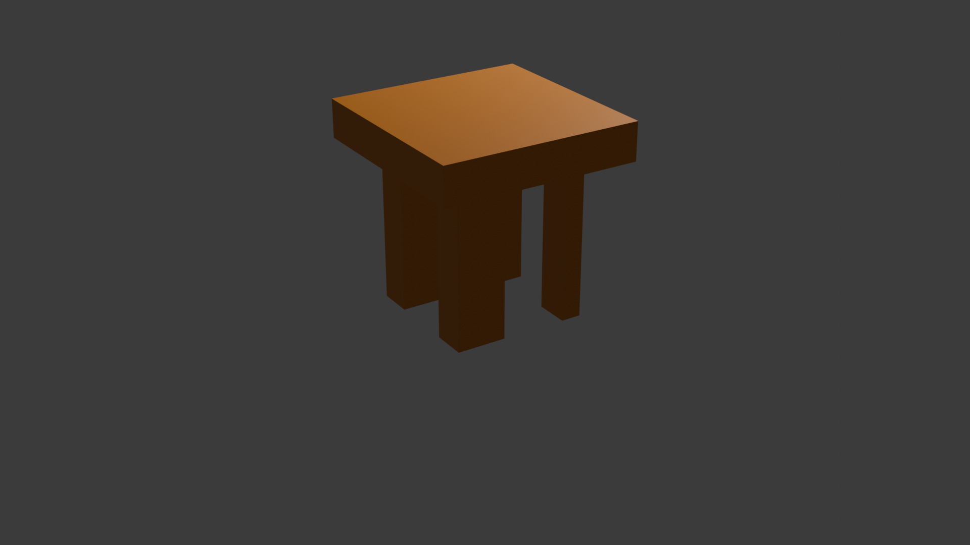 Low poly table Low-poly 3D model_2
