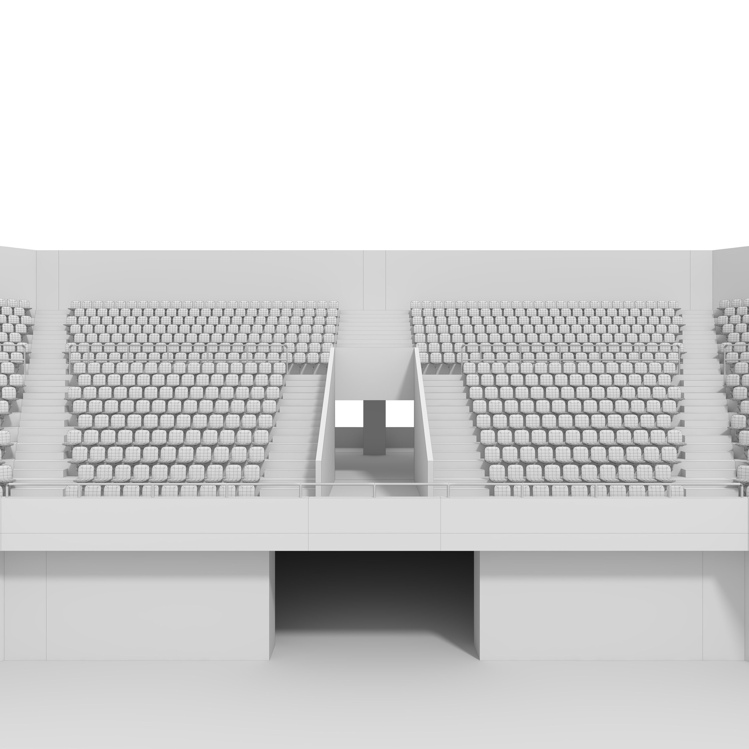 Stadium Tribune 03 Corner 3D model_13