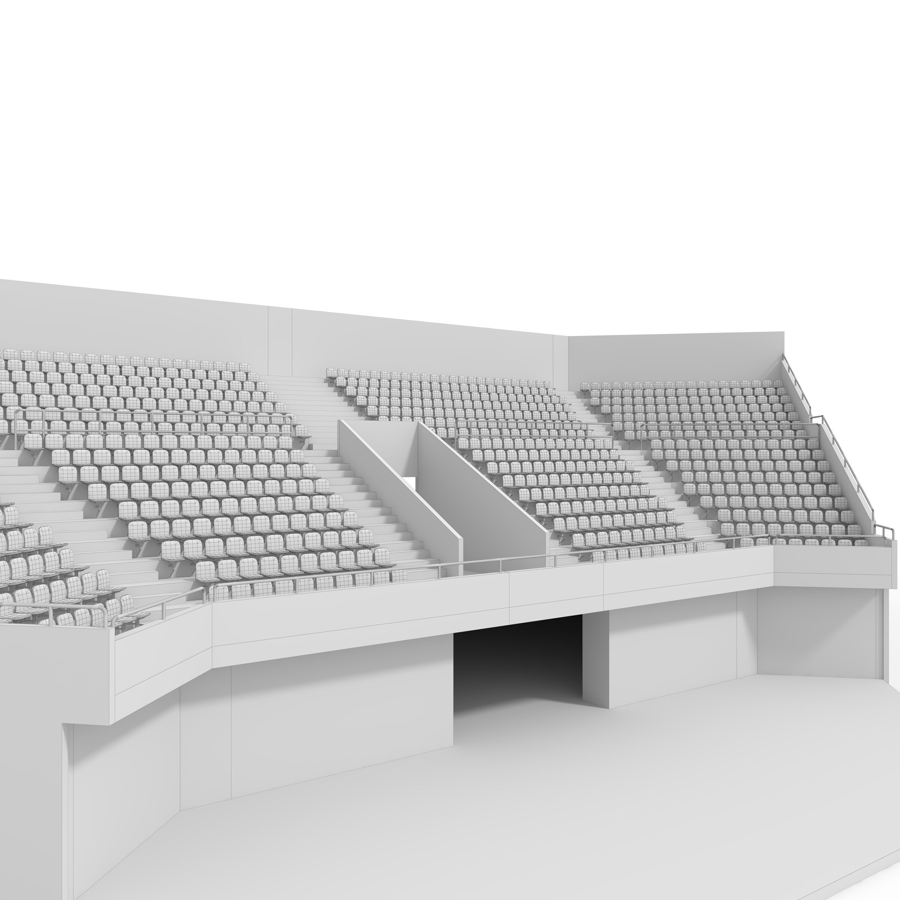 Stadium Tribune 03 Corner 3D model_11