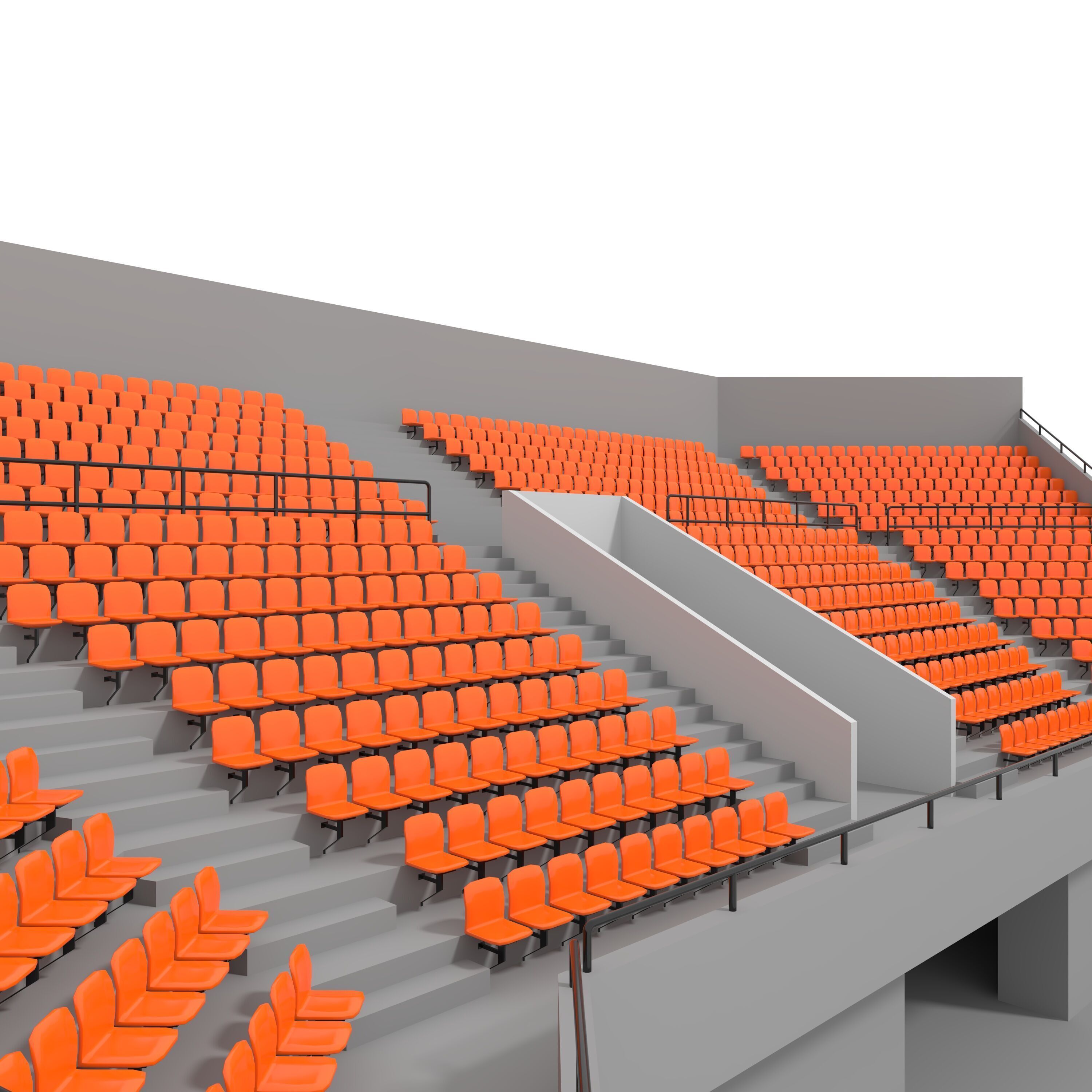 Stadium Tribune 03 Corner 3D model_14