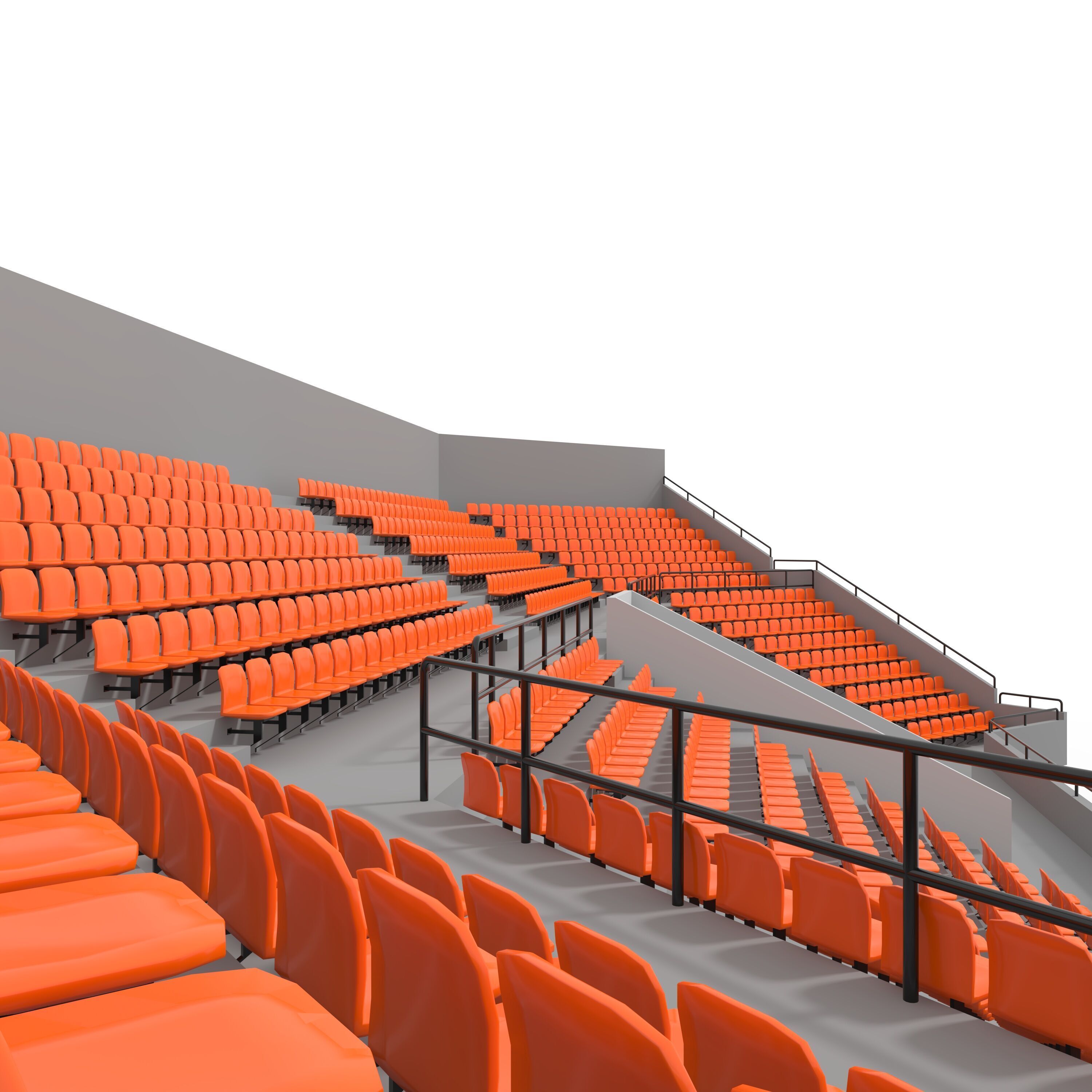 Stadium Tribune 03 Corner 3D model_18