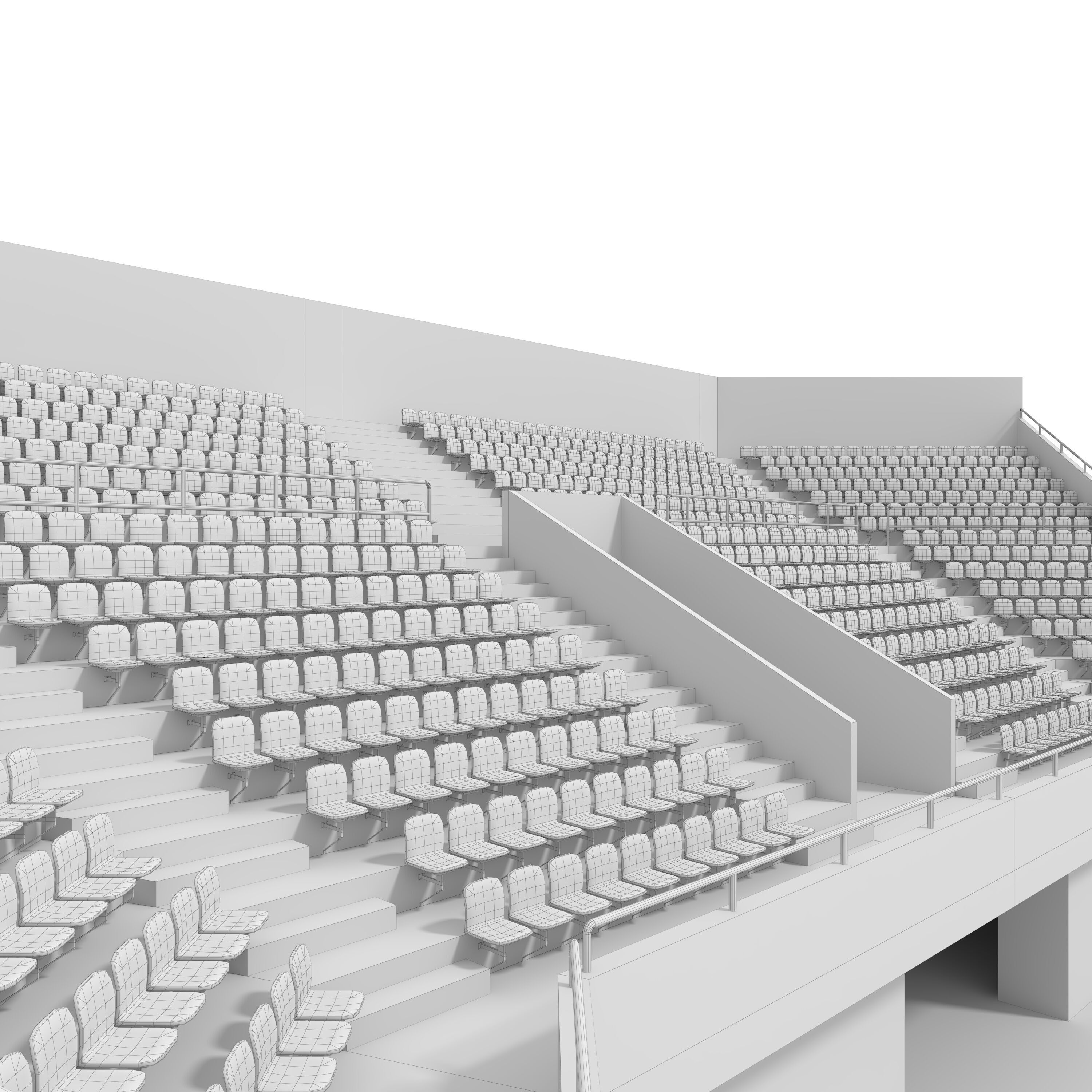Stadium Tribune 03 Corner 3D model_15