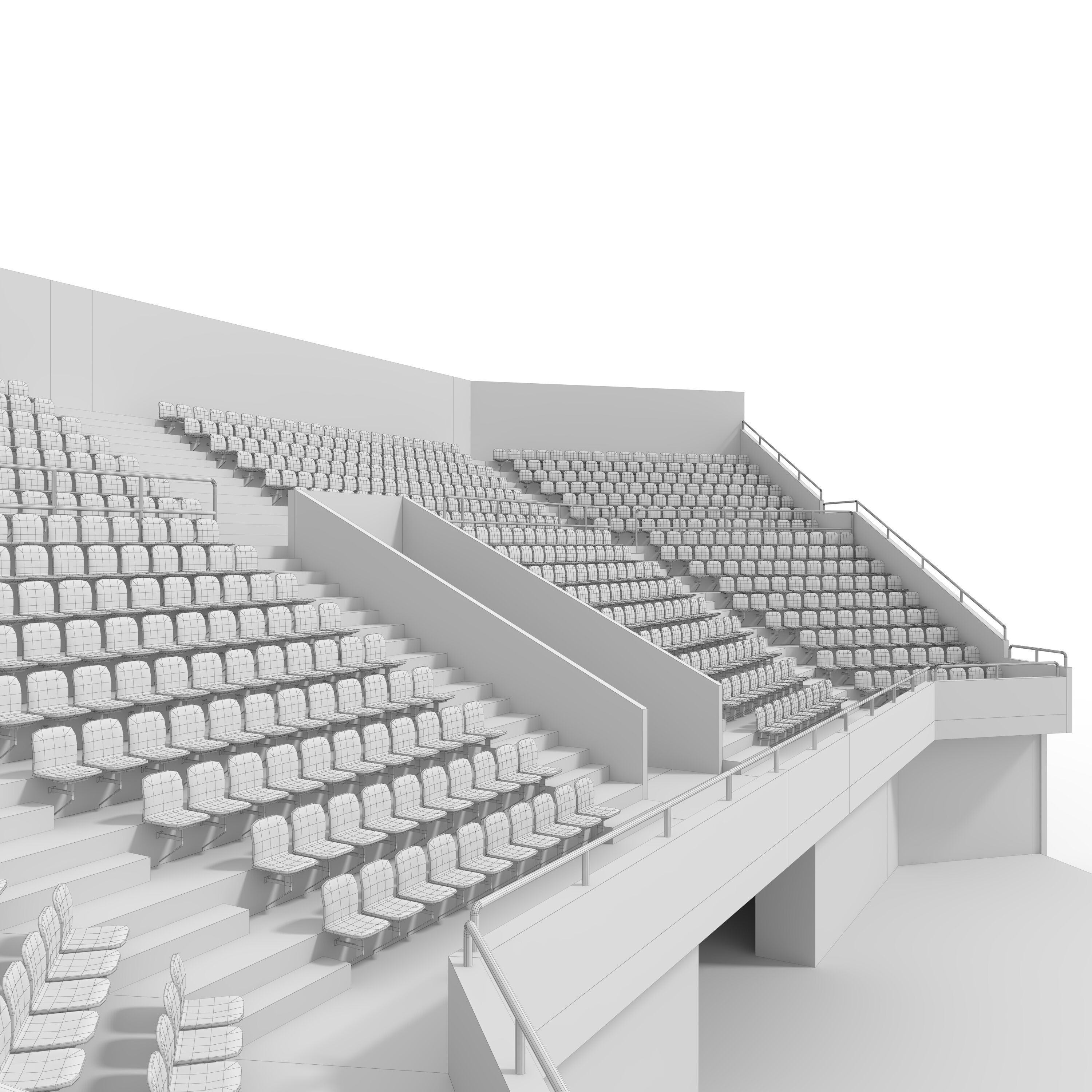 Stadium Tribune 03 Corner 3D model_17