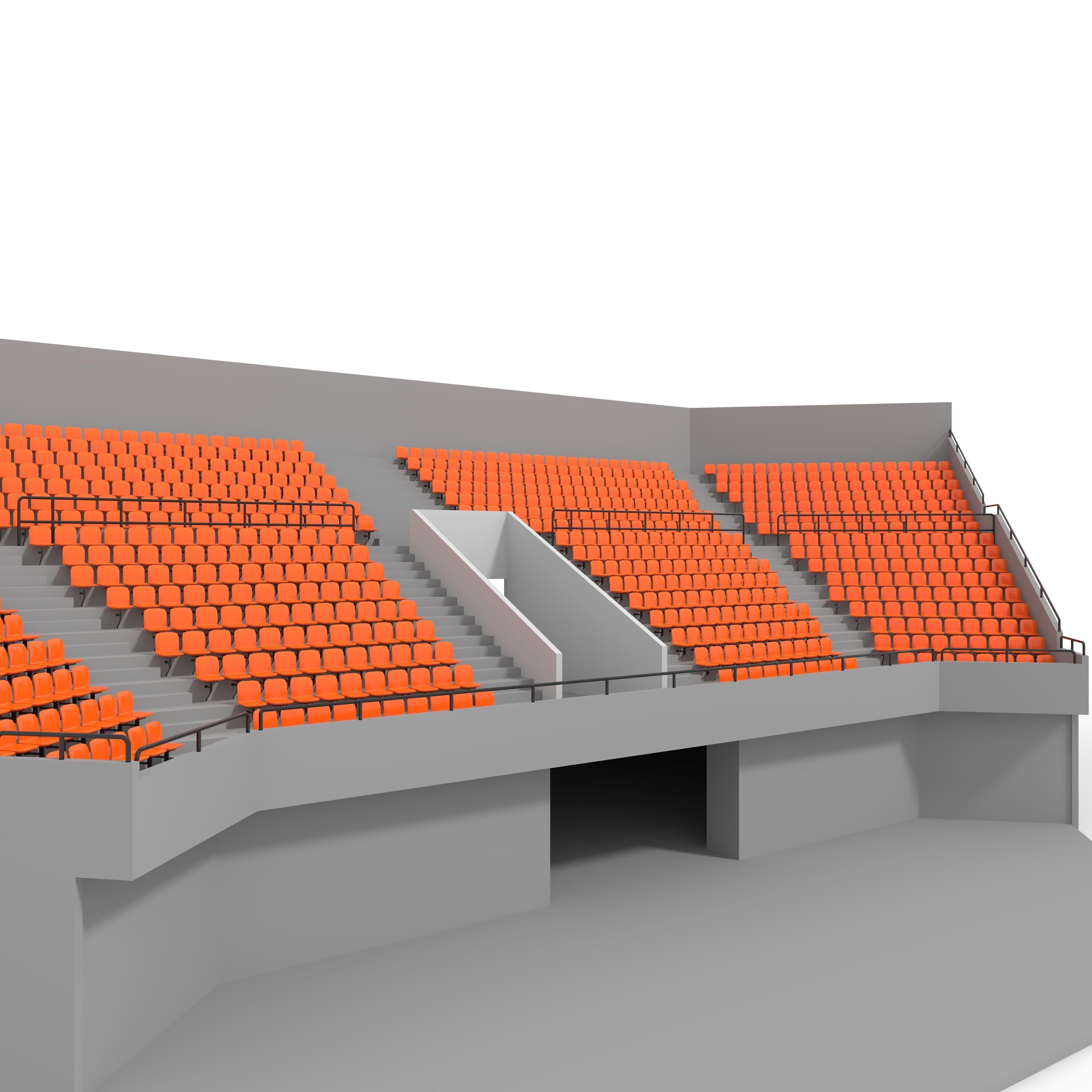 Stadium Tribune 03 Corner 3D model_10