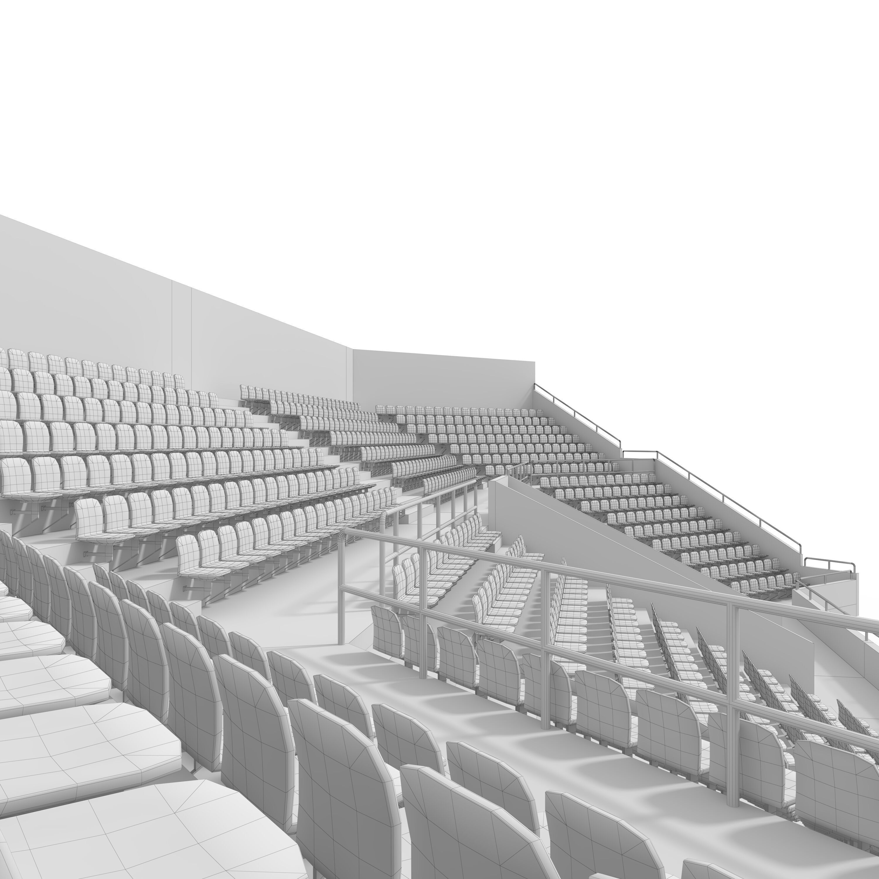 Stadium Tribune 03 Corner 3D model_19