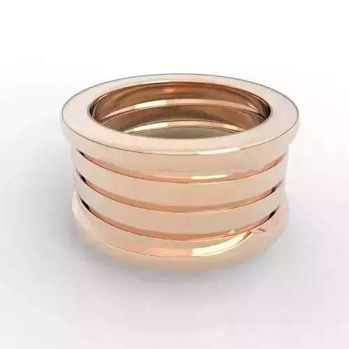 Customizable Spring Loaded Wide Band Ring