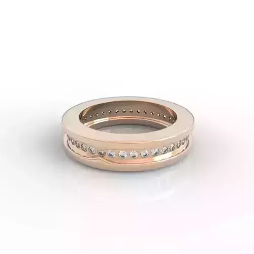 Engravable Diamond Anniversary Ring 3D print model