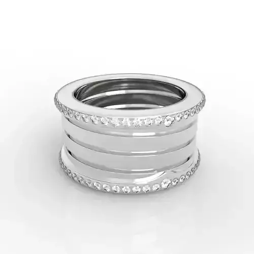 Customizable engraved Spring-loaded ring