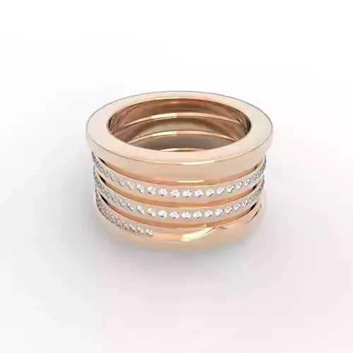 Wide Band Customizable Ring