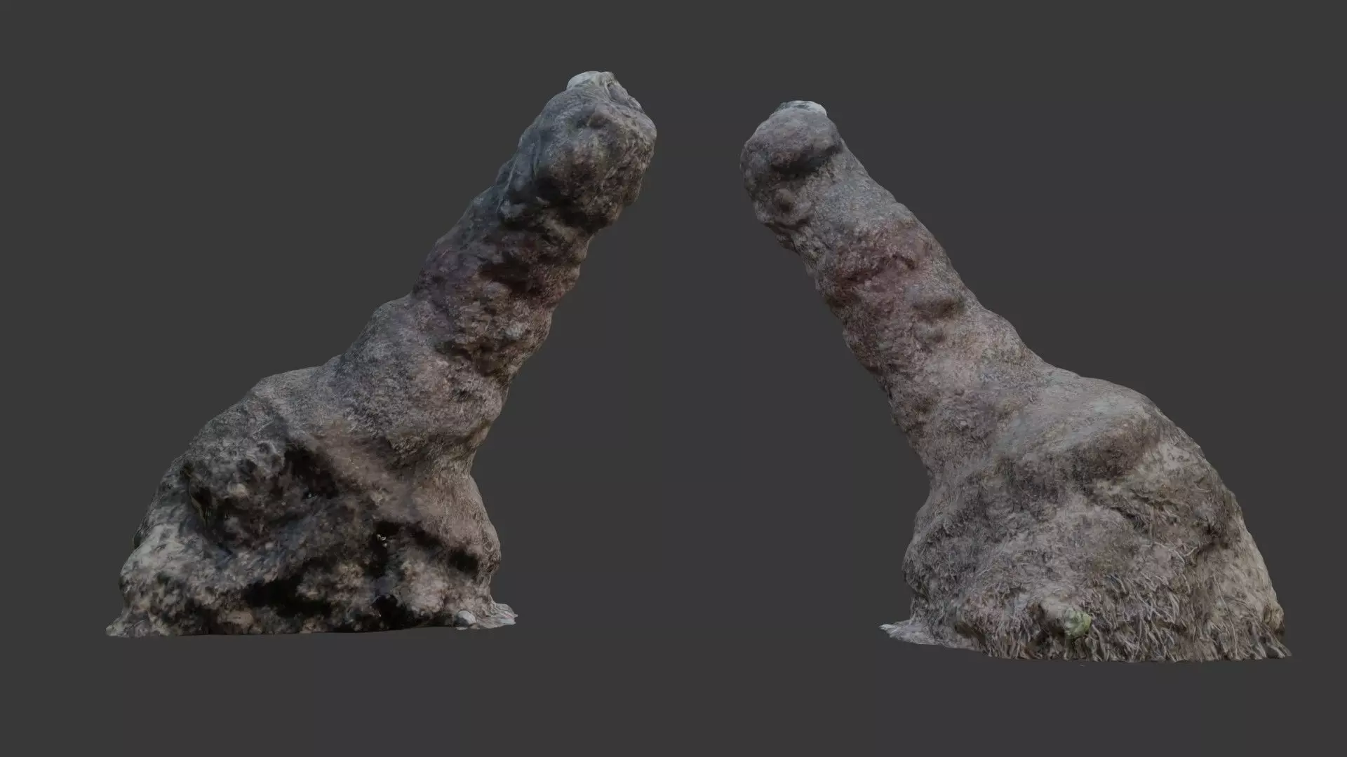 Termite Mound 3D Scan Low-poly 3D model