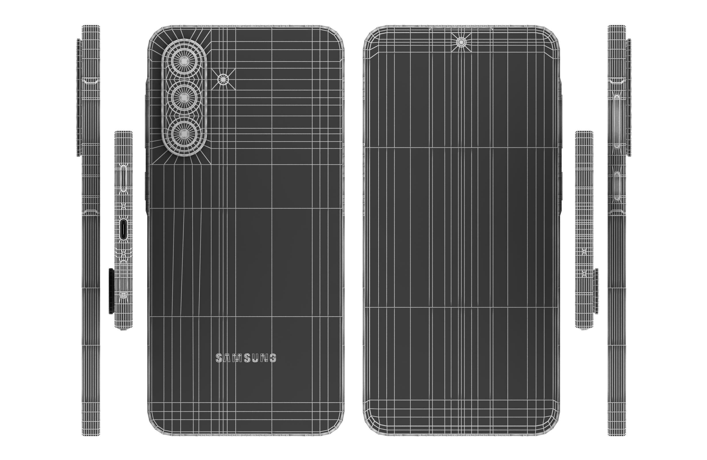 Samsung Galaxy A36 Black 3D model_16