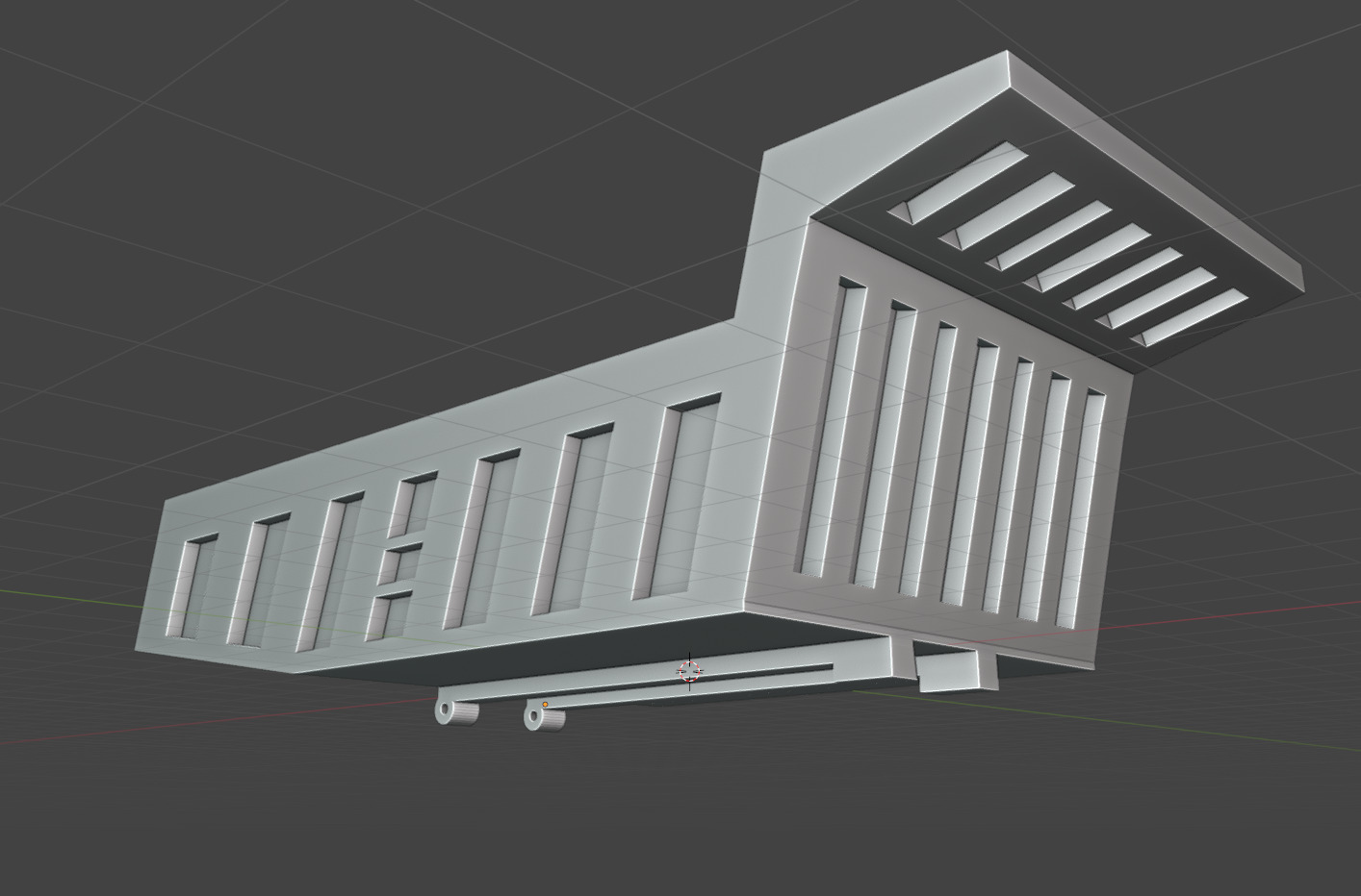 Mercedes Truck Trailer Model for 3D Print  3D print model_2