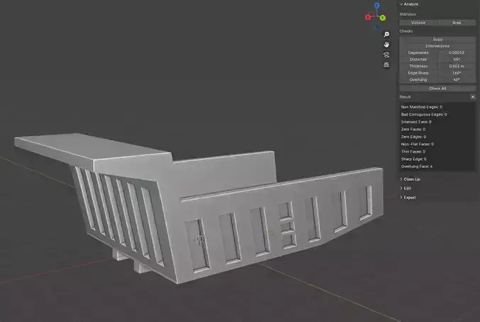 Mercedes Truck Trailer Model for 3D Print 