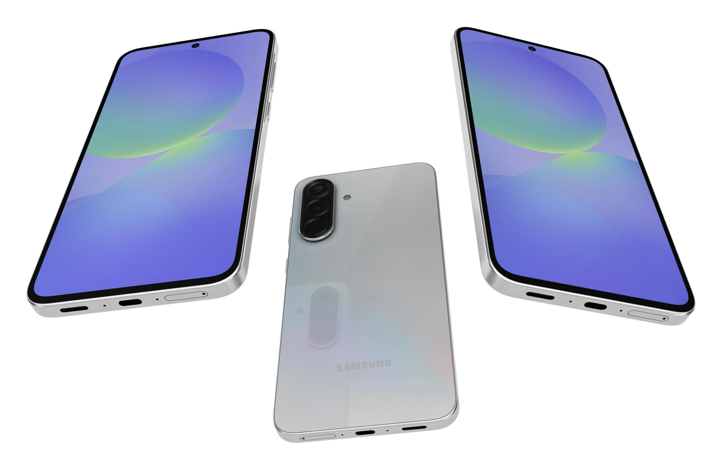 Samsung Galaxy A36 White 3D model_2