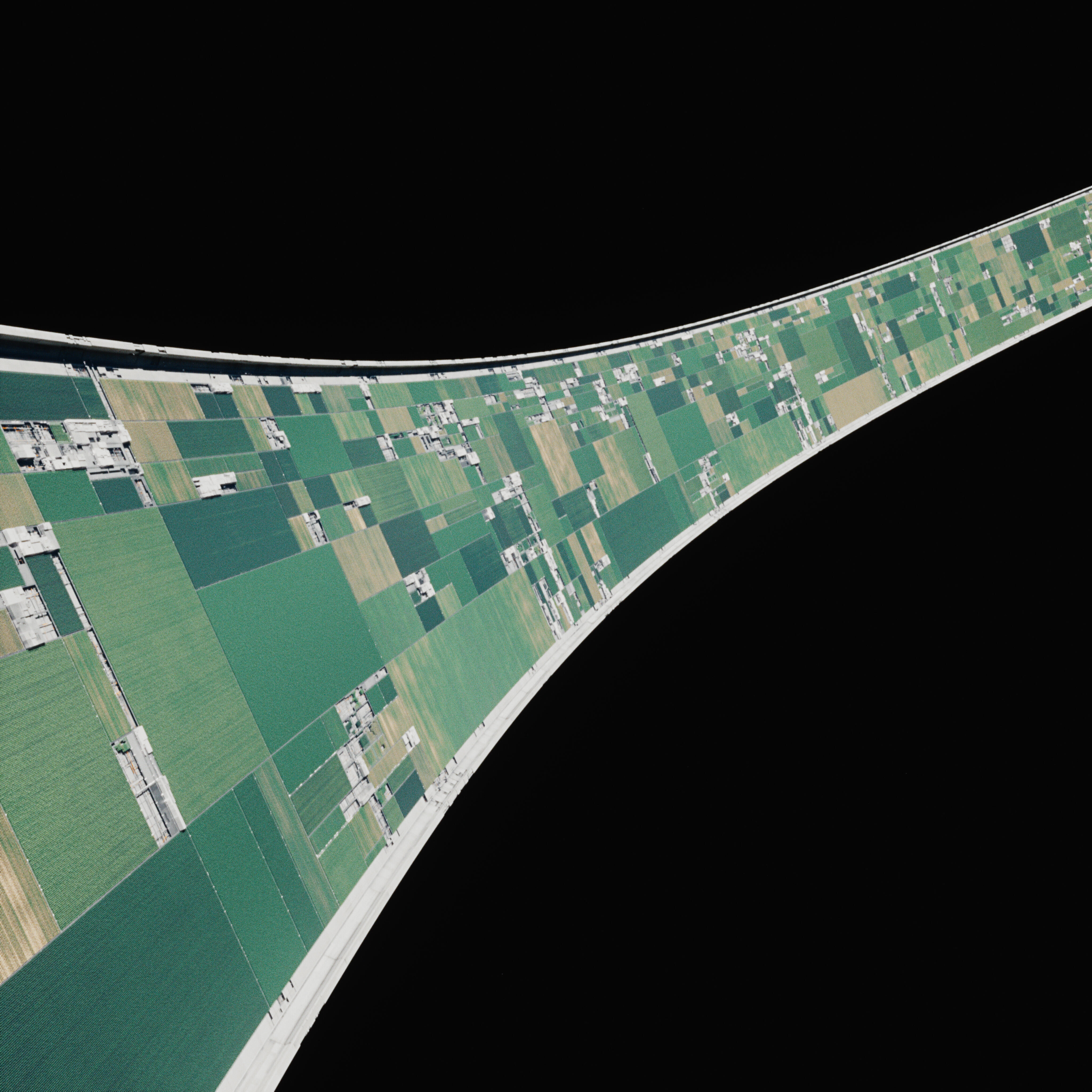 Orbital Sci-Fi Farm Ring - Octane Render 3D model_1