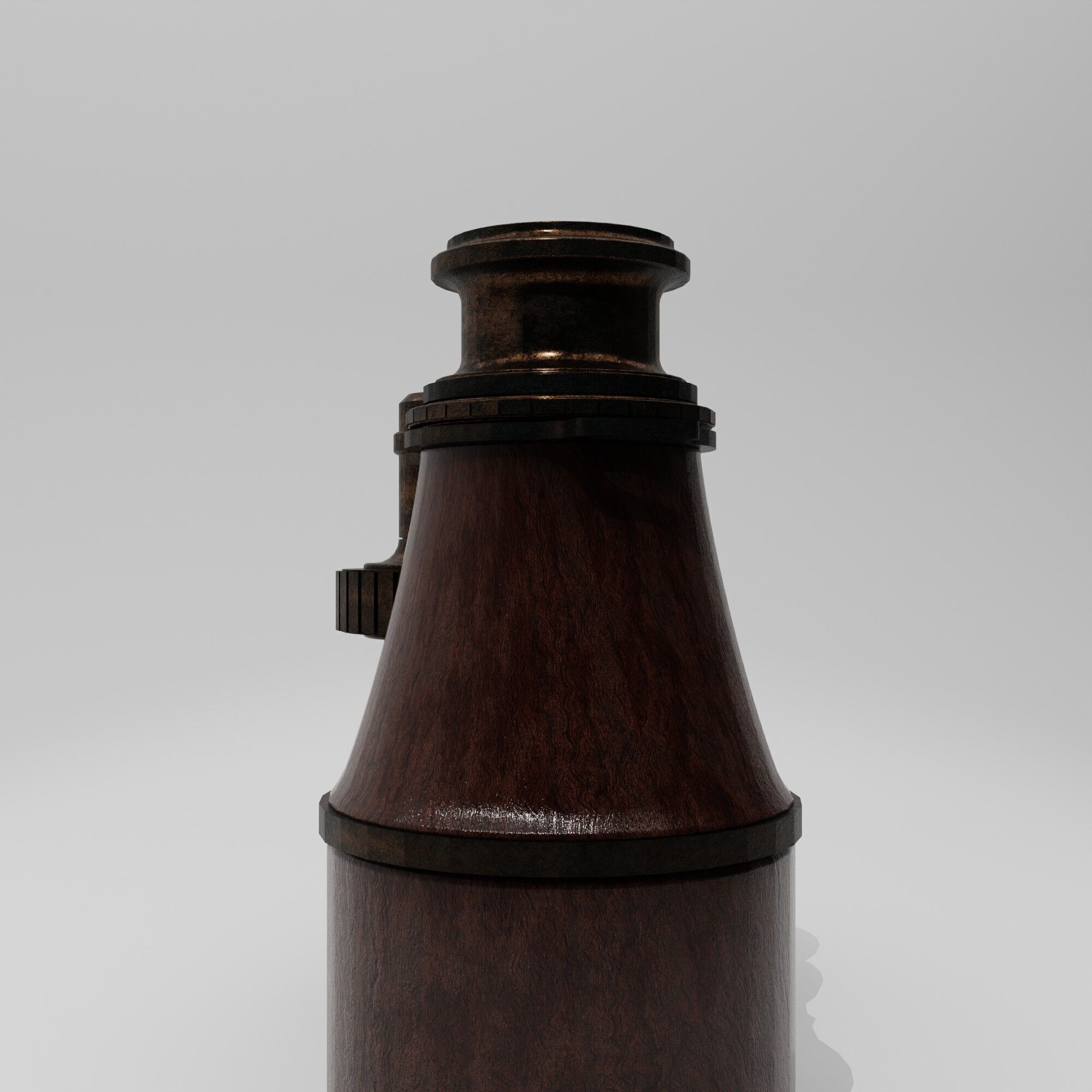Antique Binoculars Low-poly 3D model_6