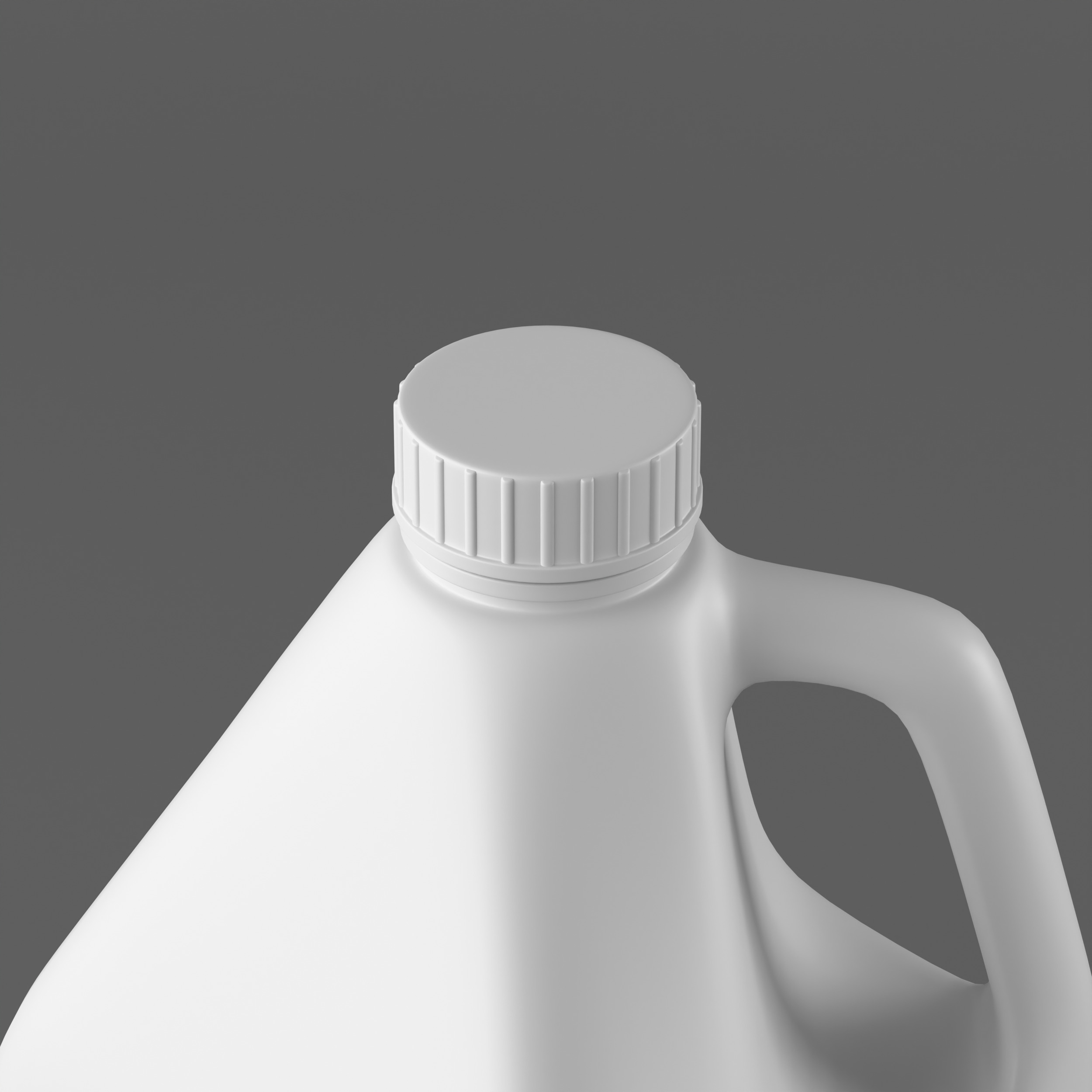 Plastic Gallon Low-poly 3D model_3