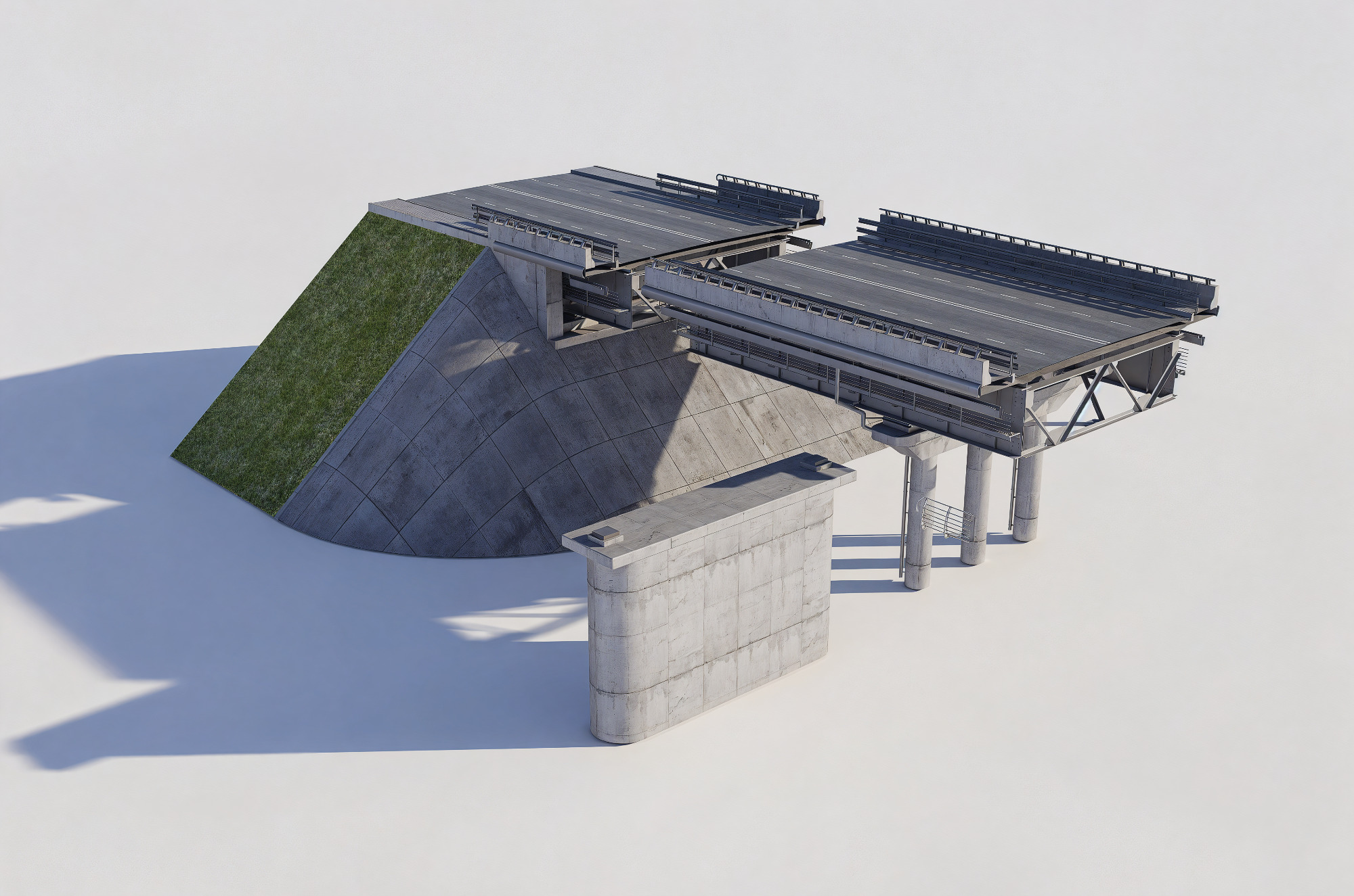 Highway Interchange 3D model 3D model_1