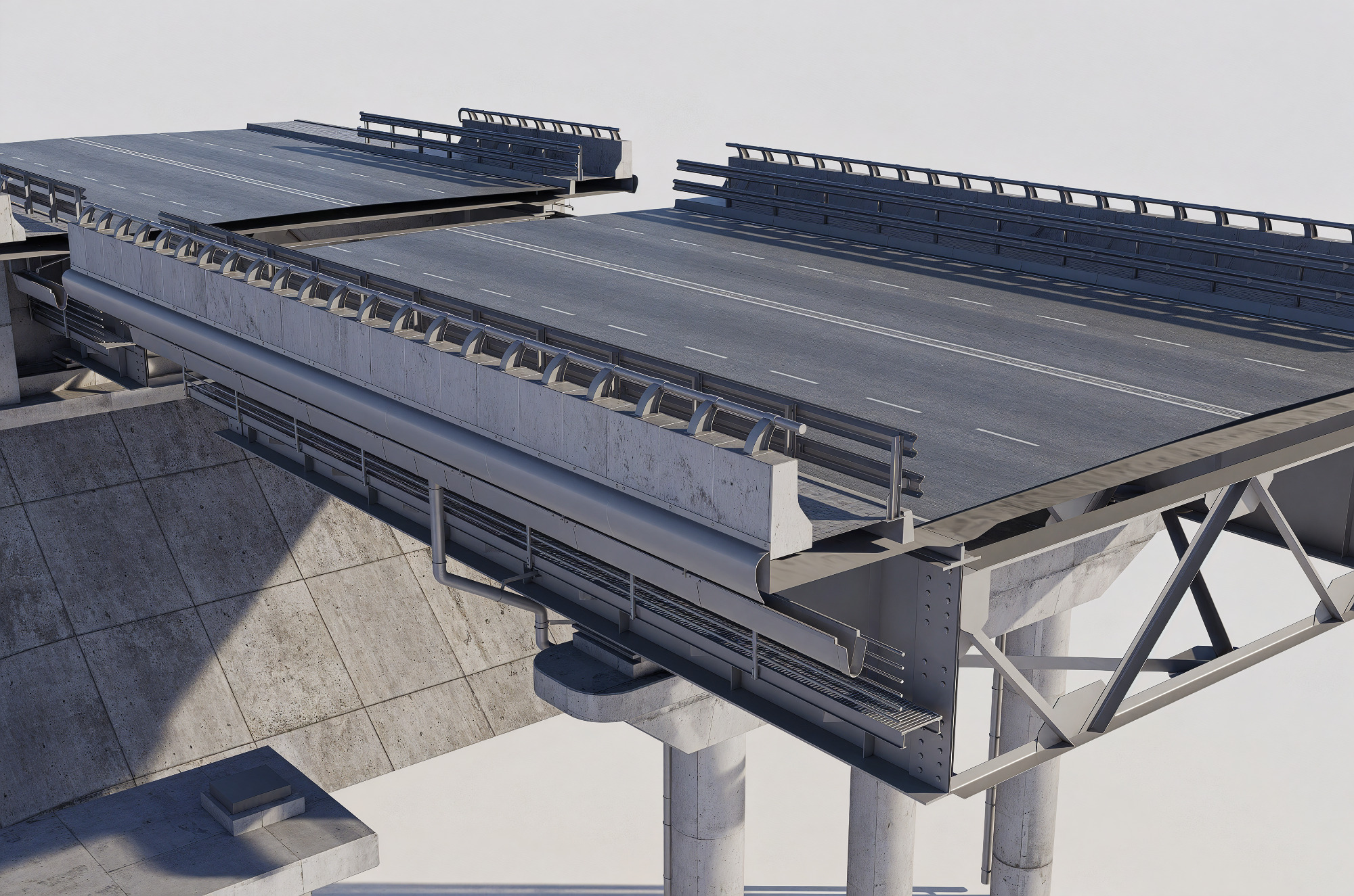 Highway Interchange 3D model 3D model_2
