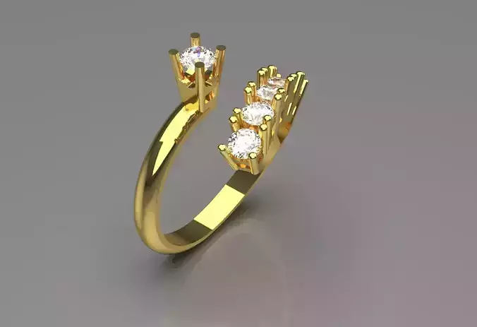 solitaire bride diamond ring sr0028 3D print model