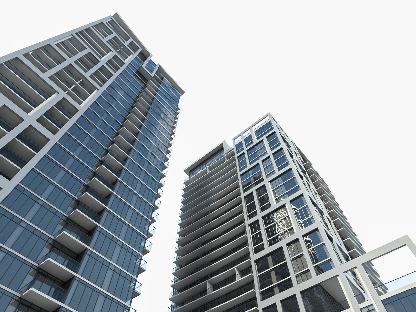 High-rise Buildings Collection 01 Low-poly 3D model_22