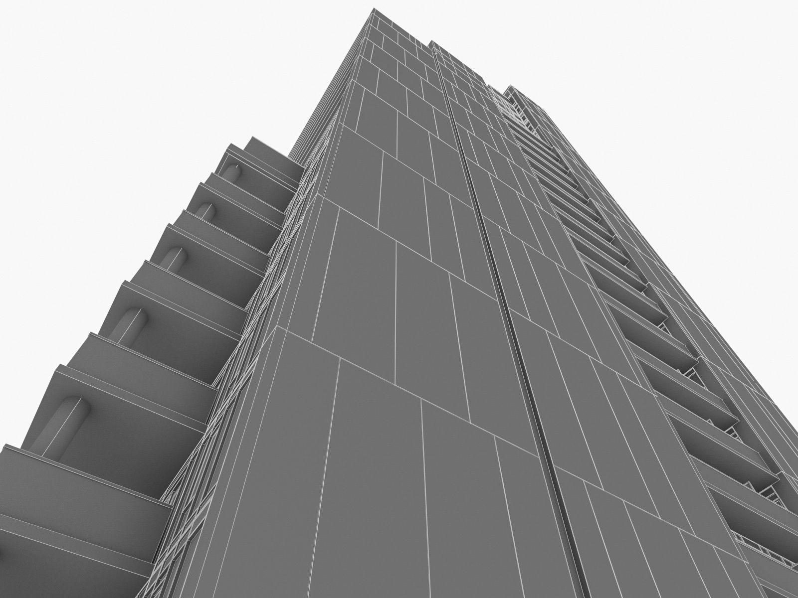 High-rise Buildings Collection 01 Low-poly 3D model_47