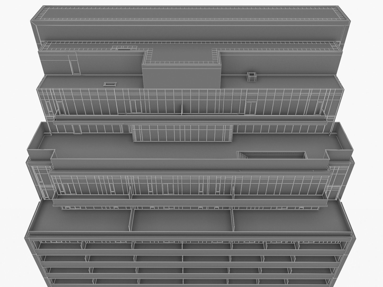 High-rise Buildings Collection 01 Low-poly 3D model_40