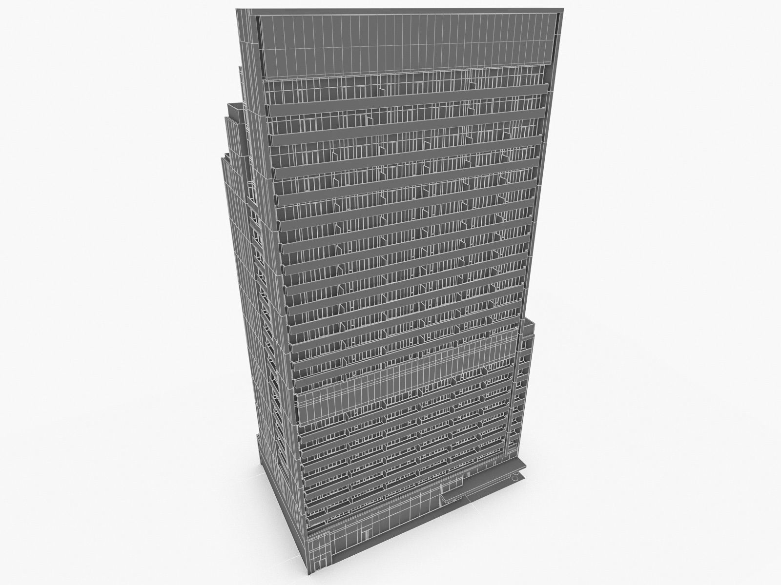 High-rise Buildings Collection 01 Low-poly 3D model_45