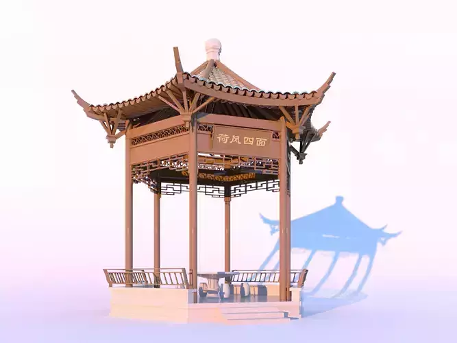 Chinese style pavilion