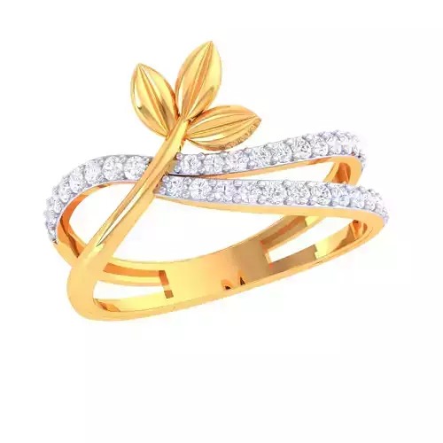 Printable 3D jewelry model of Lady diamond ring