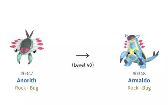347 ANORITH 348 ARMALDO HIGH-RES POKEMON 3D print model