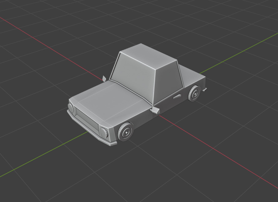 Low Poly Car 3D Model 3D model_2