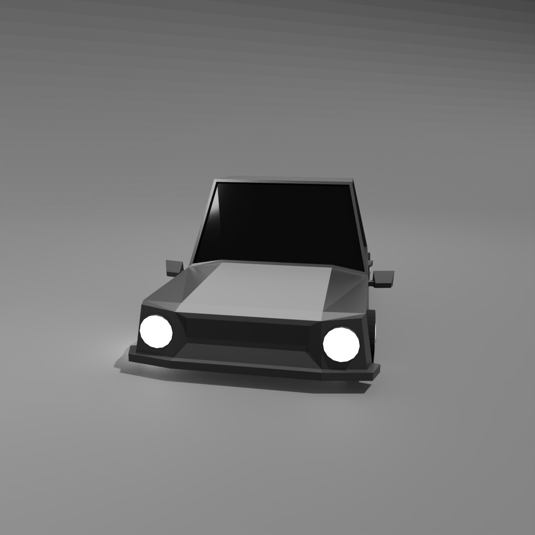 Low Poly Car 3D Model 3D model_5