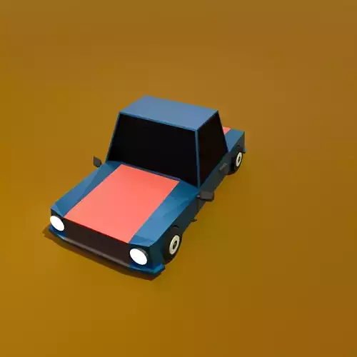 Low Poly Car 3D Model