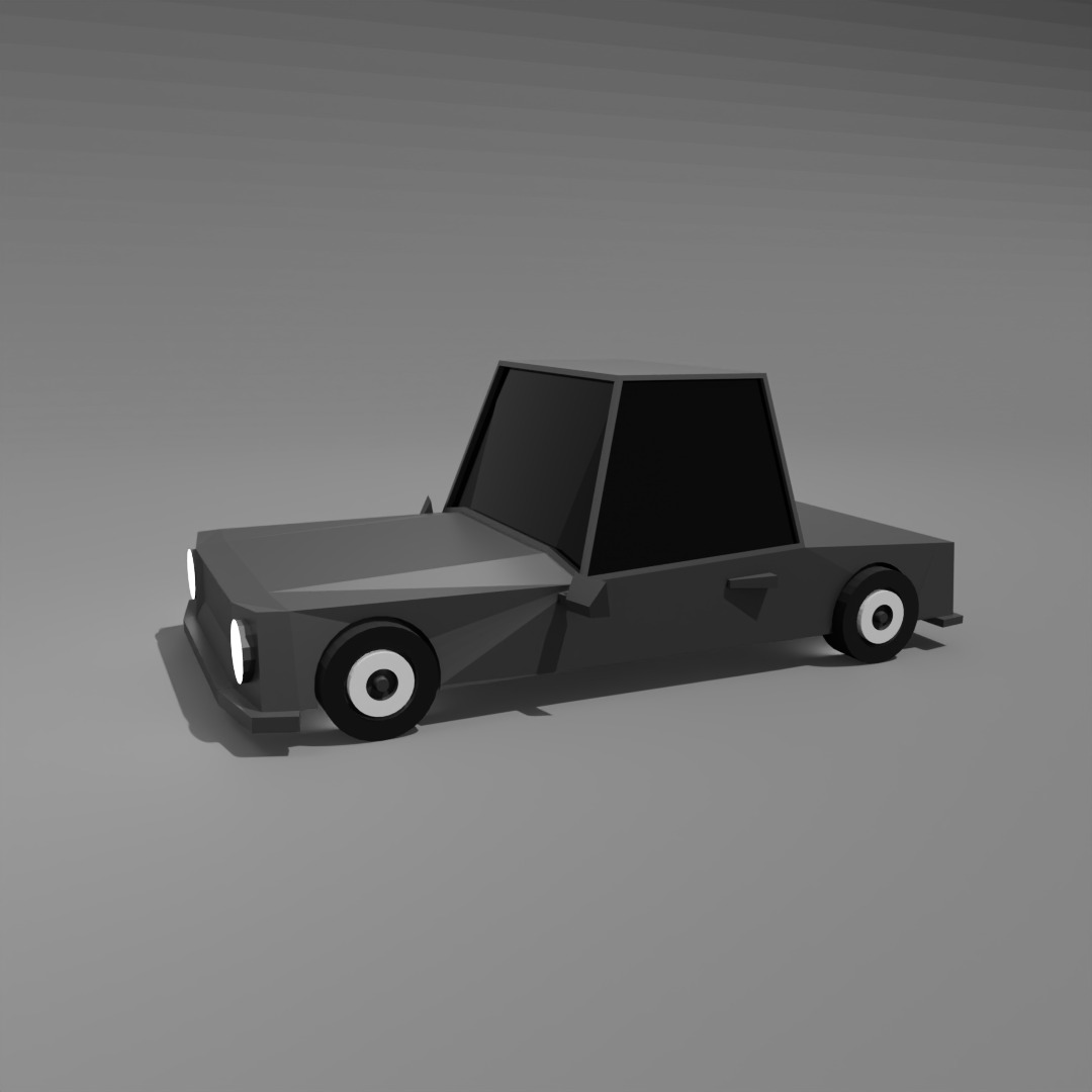 Low Poly Car 3D Model 3D model_7