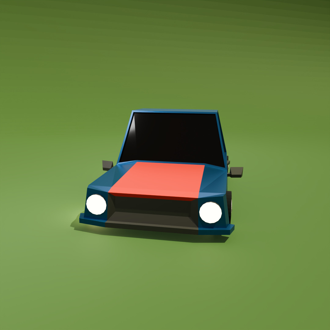 Low Poly Car 3D Model 3D model_6