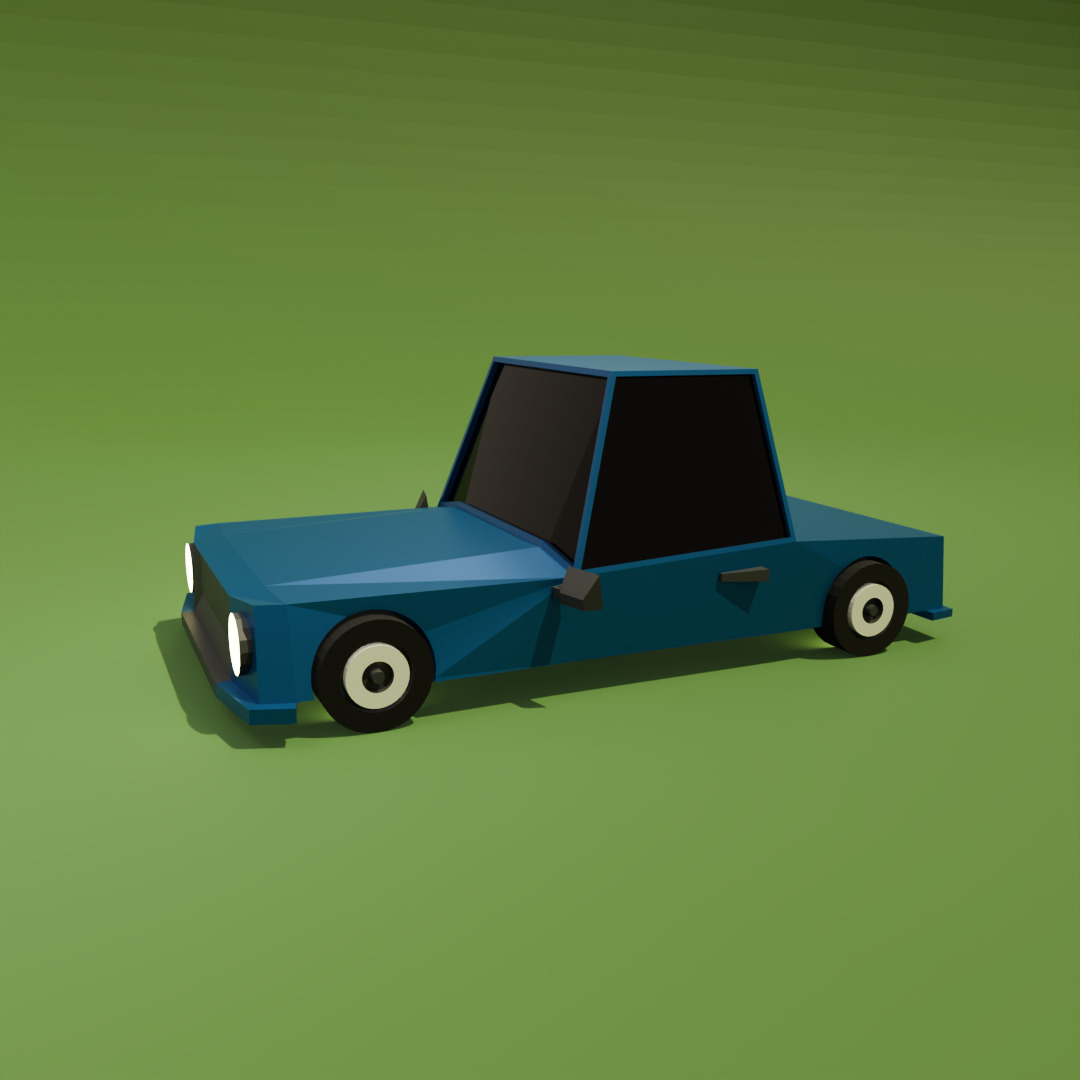 Low Poly Car 3D Model 3D model_8