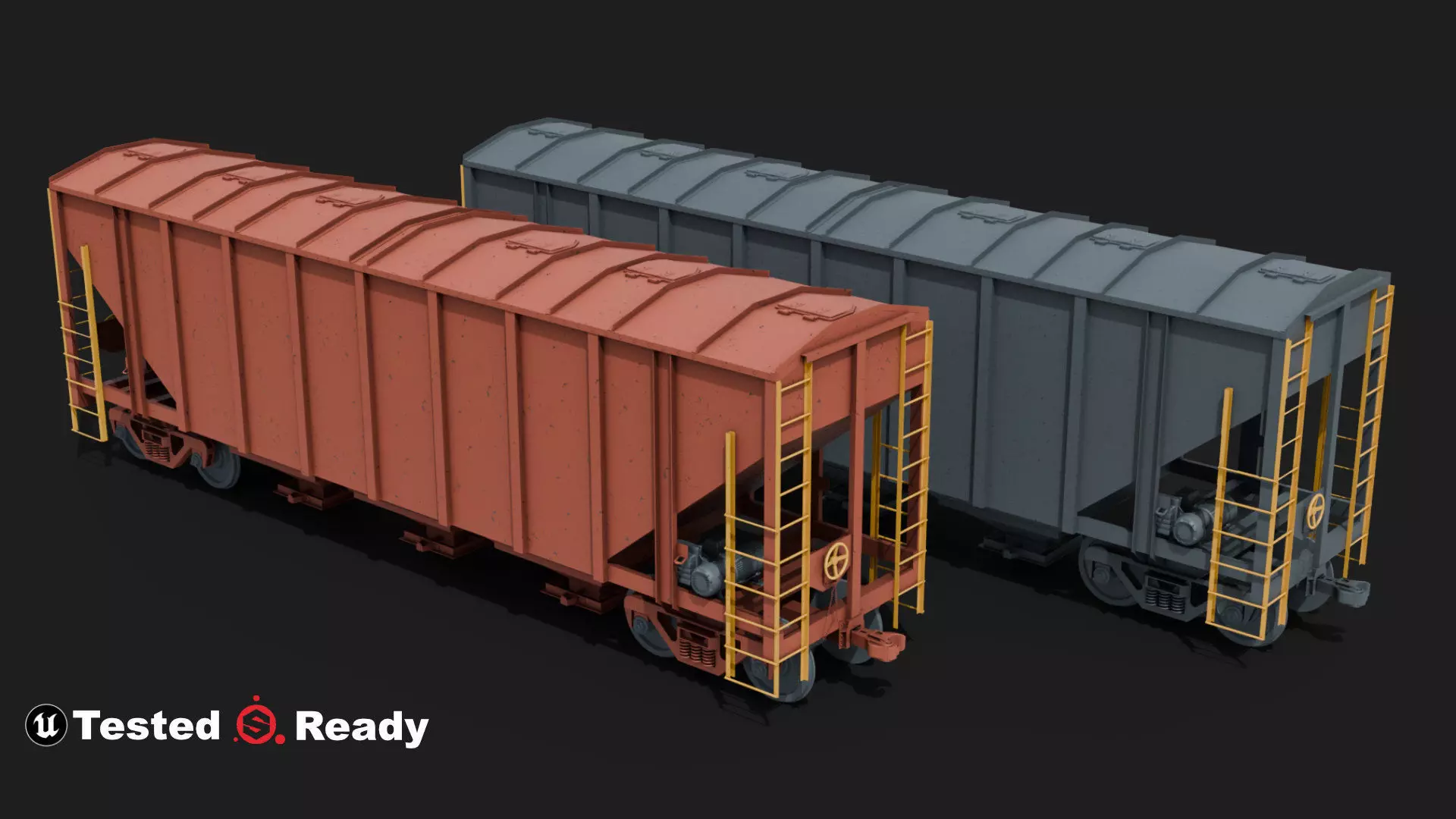 freight rail grain hopper train wagon 3d model 3D model_0