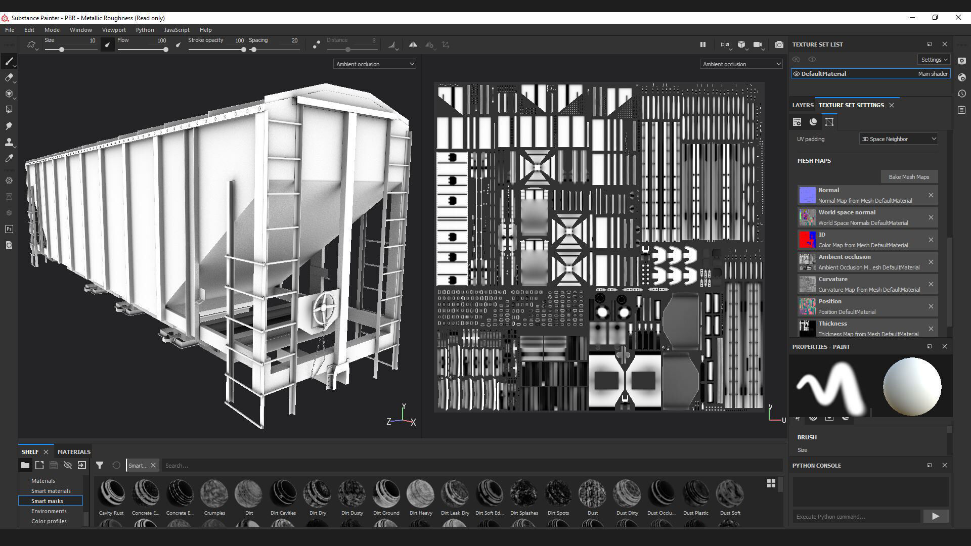 freight rail grain hopper train wagon 3d model 3D model_7